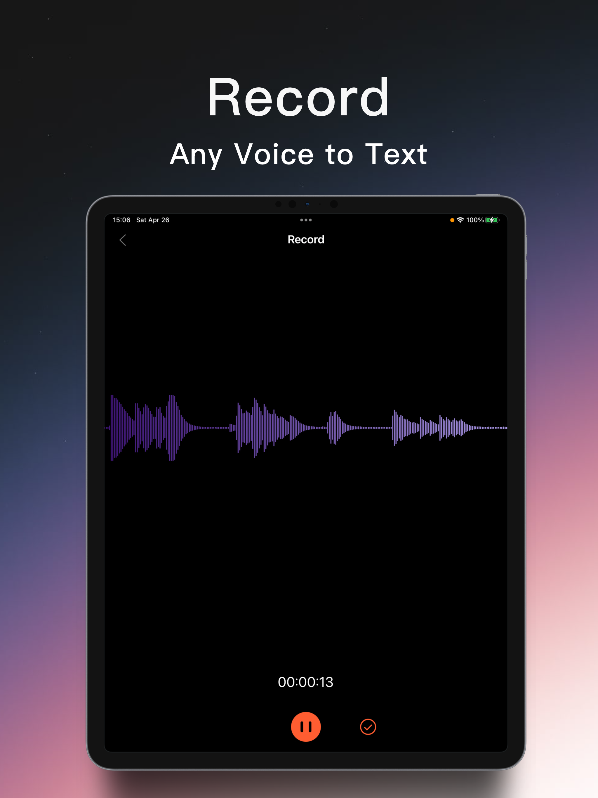 Transcribe - Voice to Text App