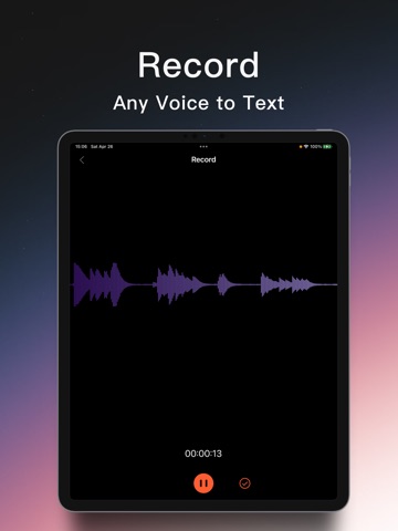 Transcribe - Voice to Text App iPad screenshot