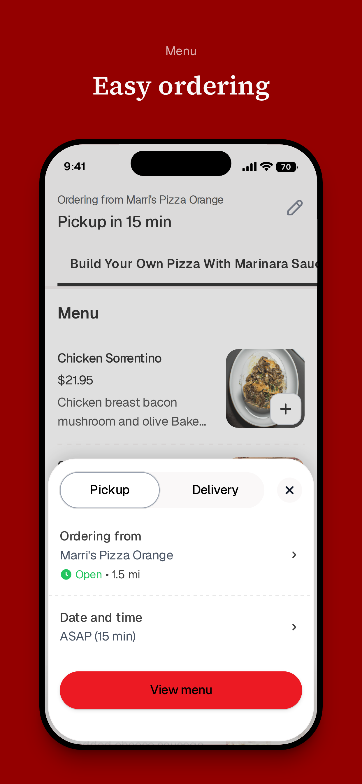 Marri's Pizza Orange screenshot 3