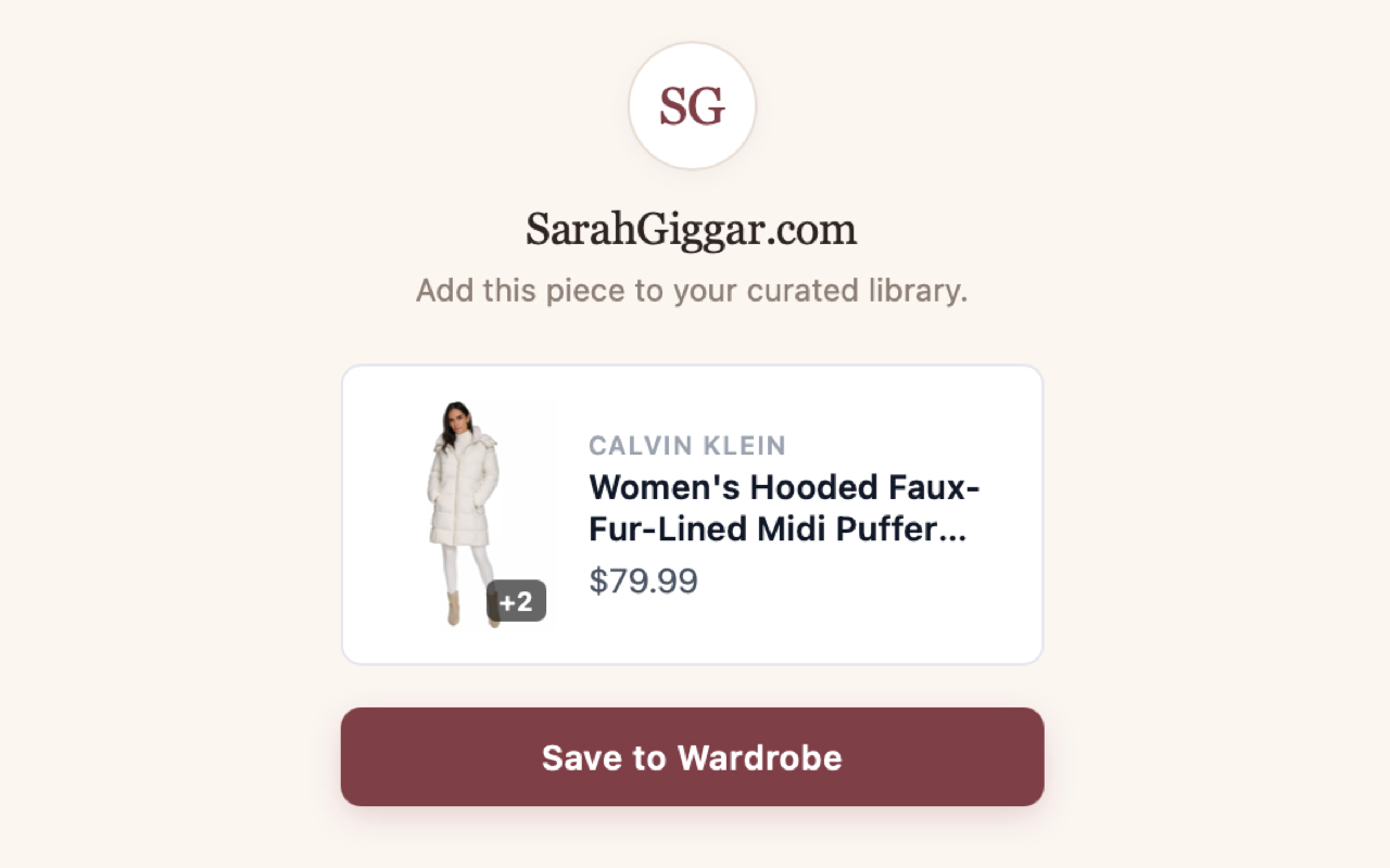 Sarah Giggar Wardrobe screenshot 6