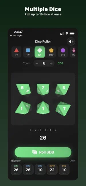 Rollr - Dice Roller screenshot 2