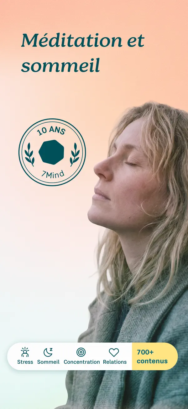 Screenshot #1 pour 7Mind: Méditation et Sommeil