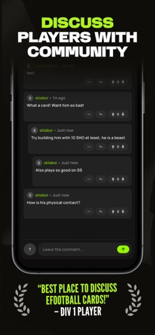 eFootBase: DB & Community iPhone screenshot