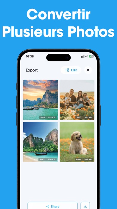 Screenshot #3 pour Convertisseur d'images, photos