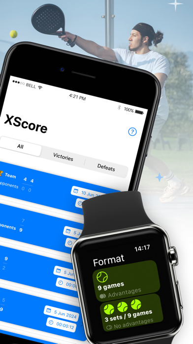 XPadel Score Screenshot
