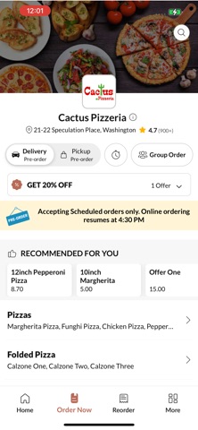Cactus Pizzeria Screenshot 2 of 4