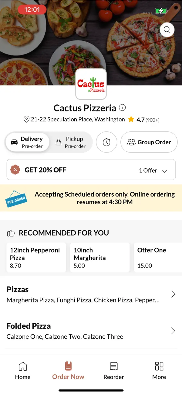 Screenshot #2 pour Cactus Pizzeria