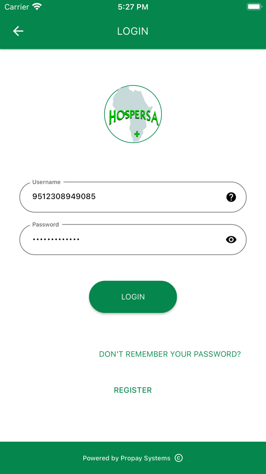 #2. Hospersa Members (iOS) By: Joshua Wesseloo