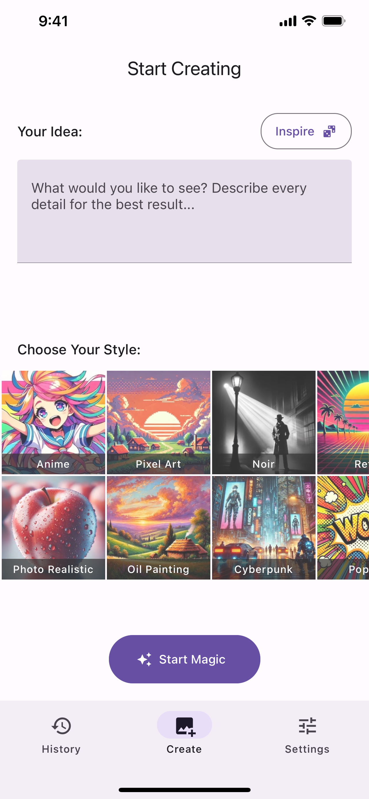 AI Image Generator - Dreamio