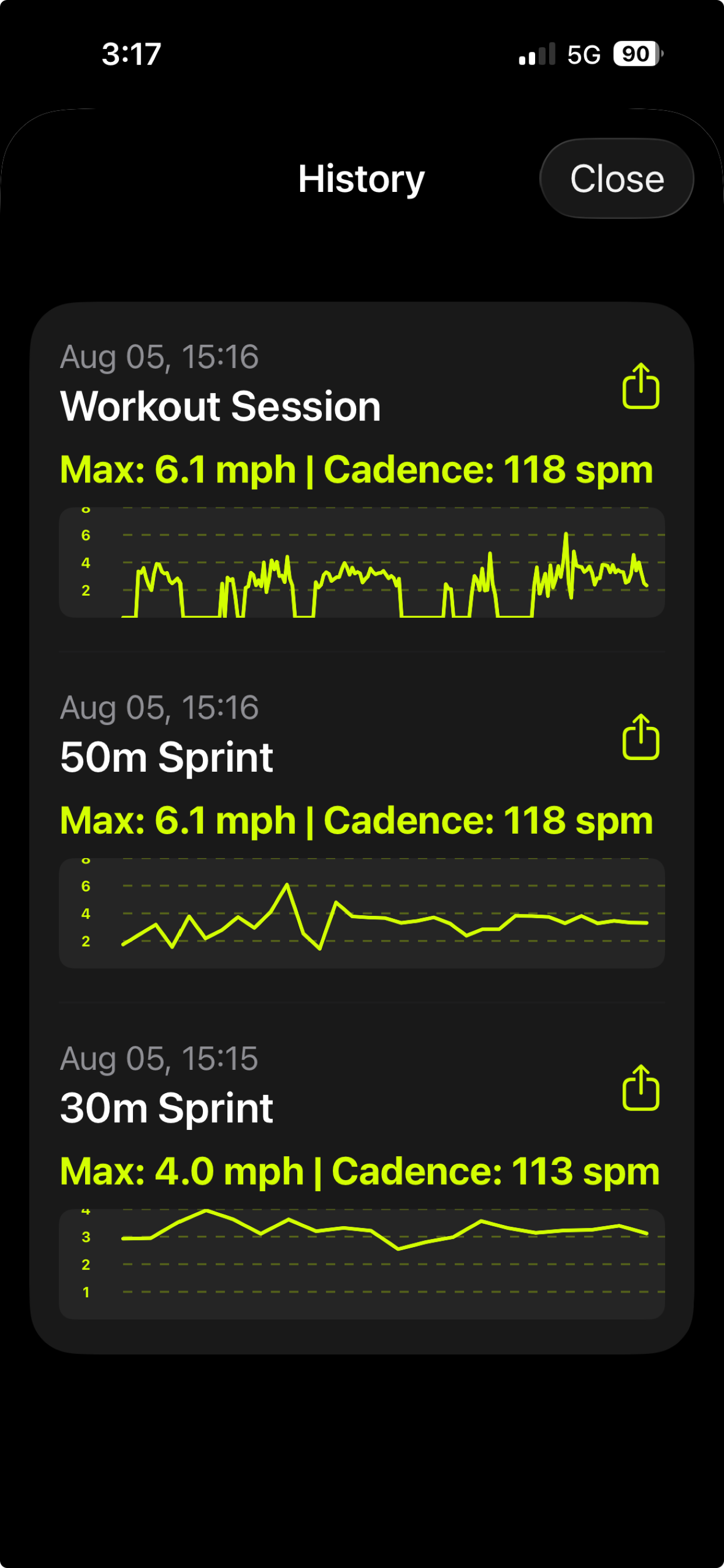 Sprint Lightning screenshot 4