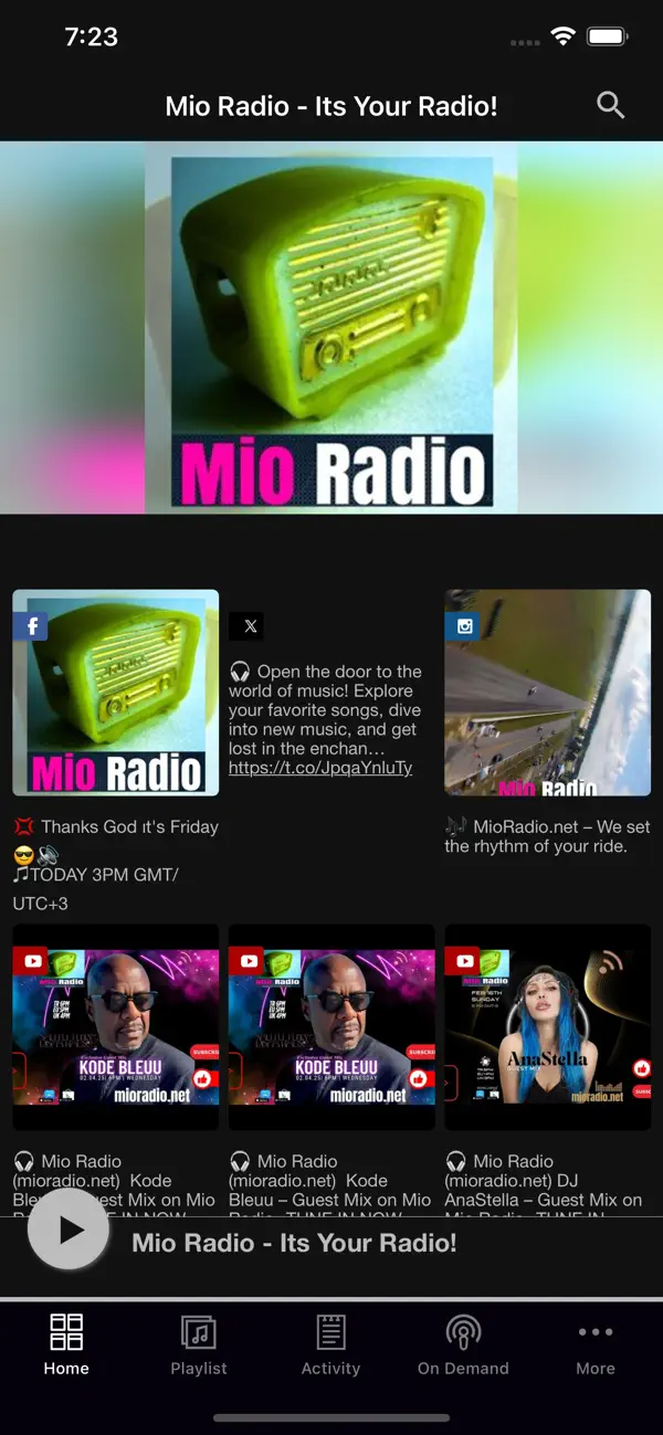 Screenshot #1 pour Mio Radio - Its Your Radio!