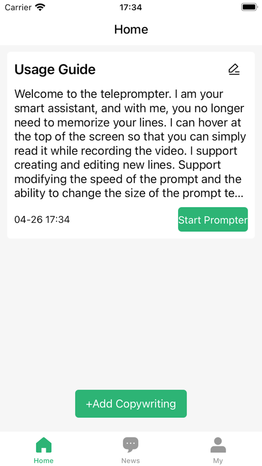 #4. Floating teleprompter (iOS) 由: 魁鹏 宋