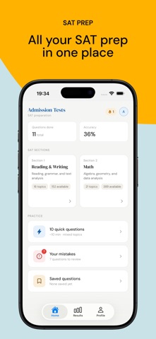AT - SAT prep 2026 screenshot
