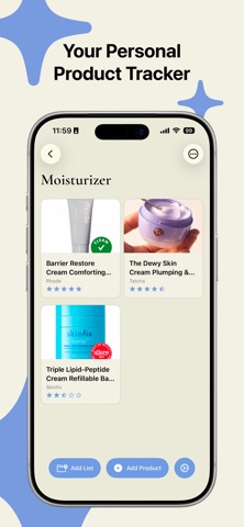 Dew - Beauty Product Tracker screenshot