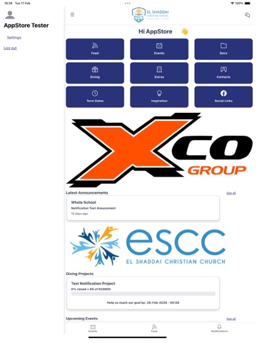 ESCS App iPad screenshot
