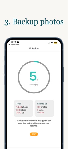 AirBackup screenshot