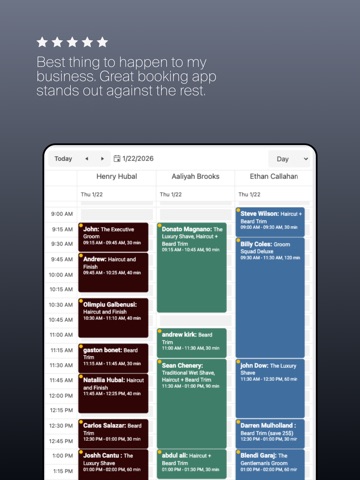 Barberly iPad screenshot