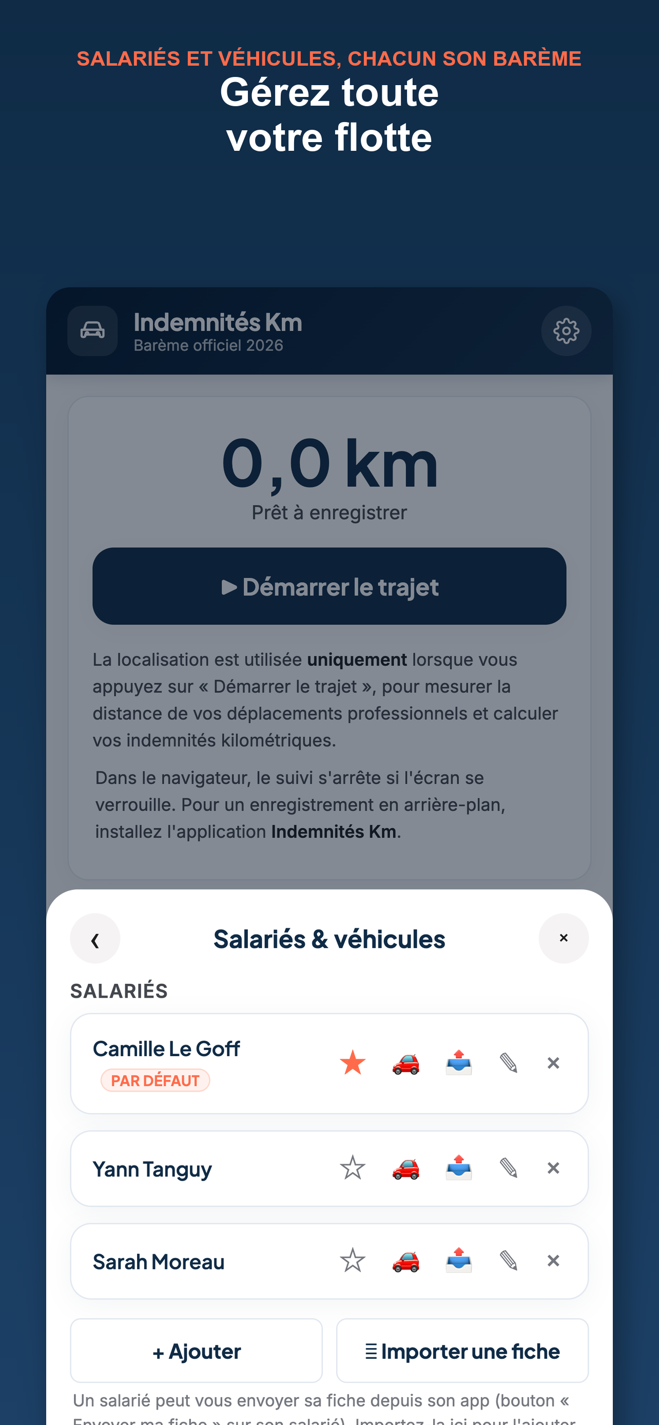 Indemnités Km screenshot 8