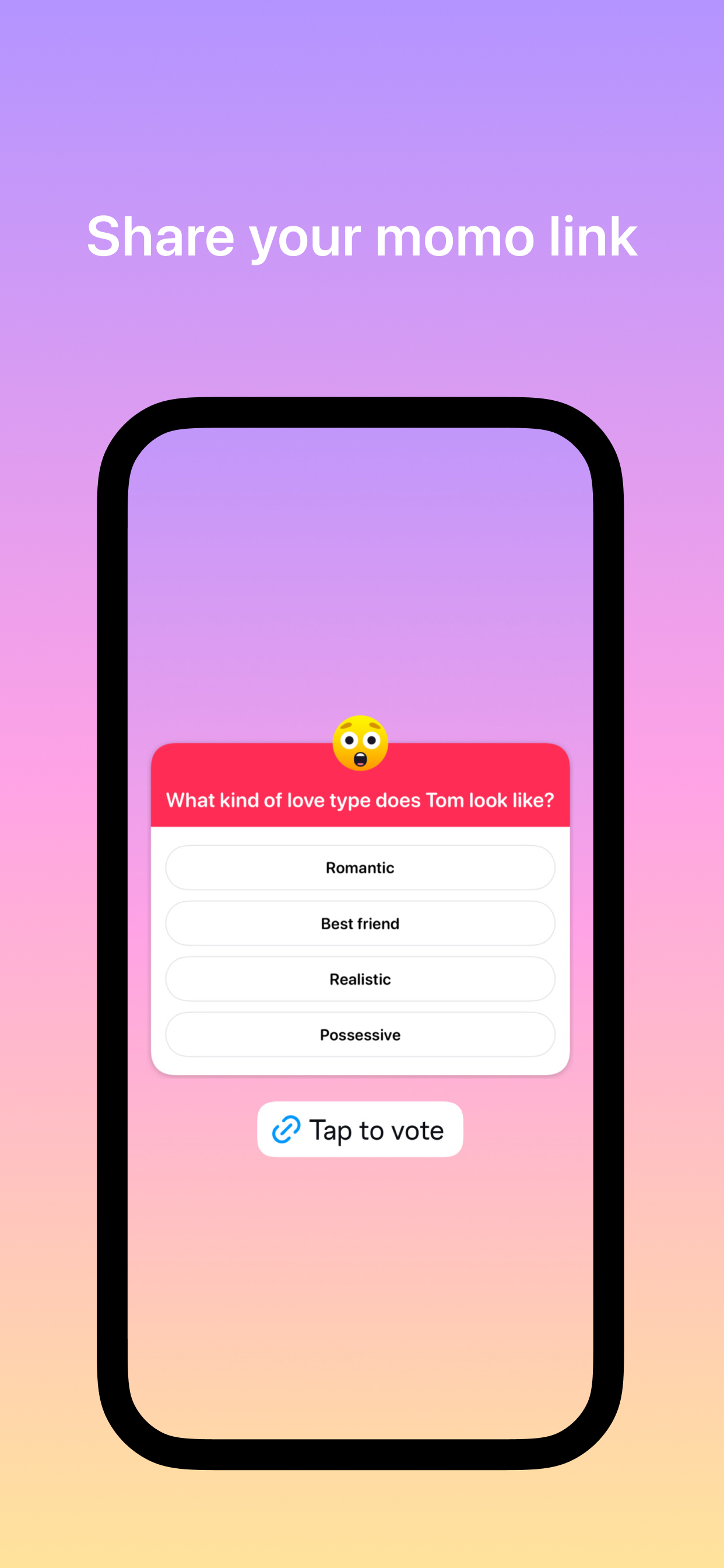 momo - anonymous polls screenshot 2