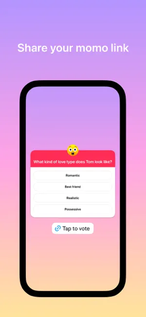 momo - anonymous polls screenshot 2