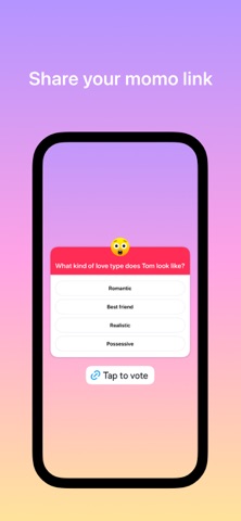 momo - anonymous polls screenshot