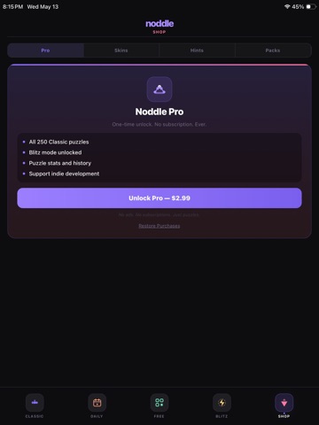 Noddle iPad screenshot