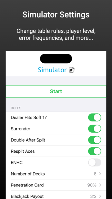 Blackjack - Simulator Screenshot