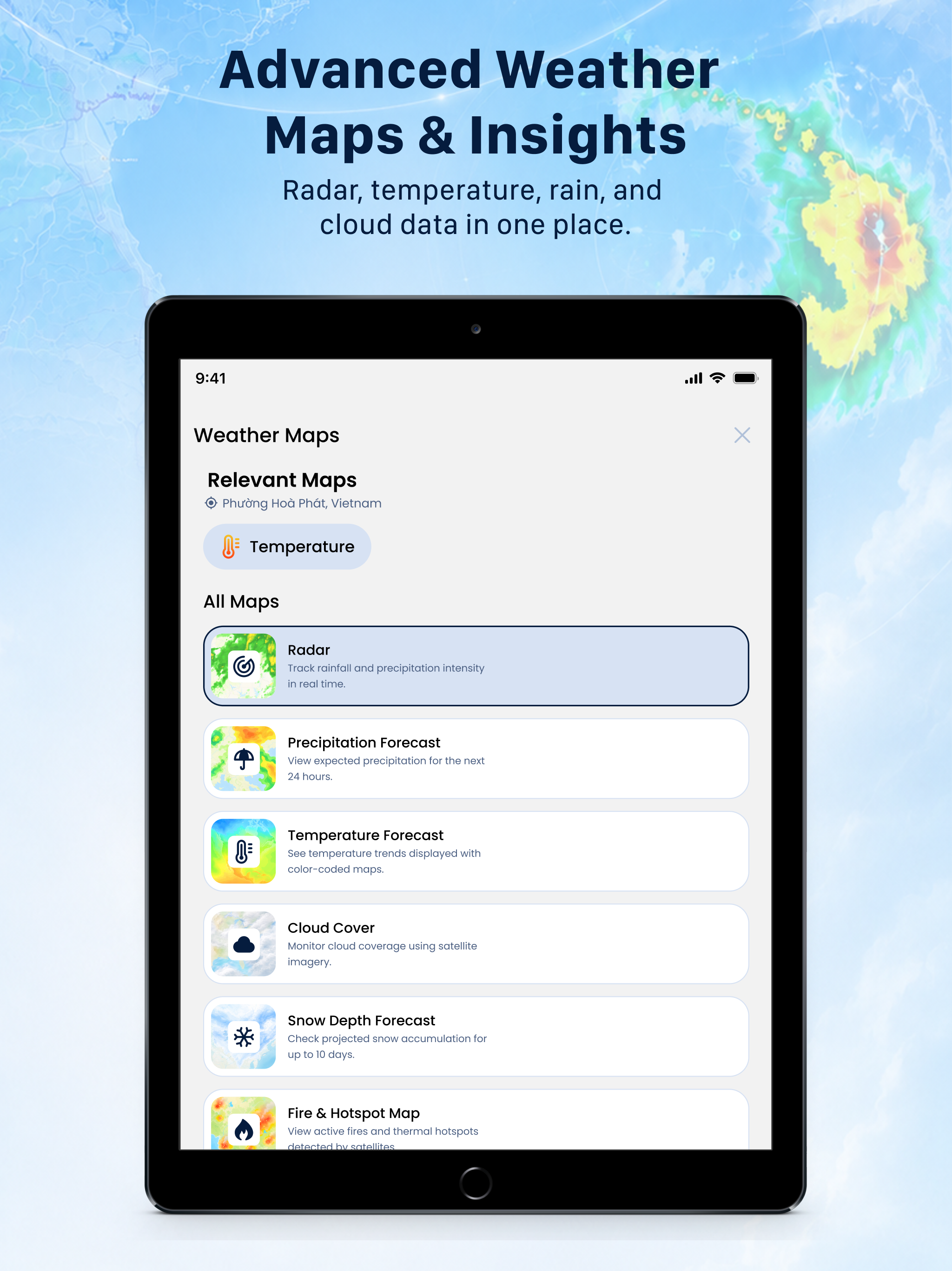 Weather Radar & Rain Alerts