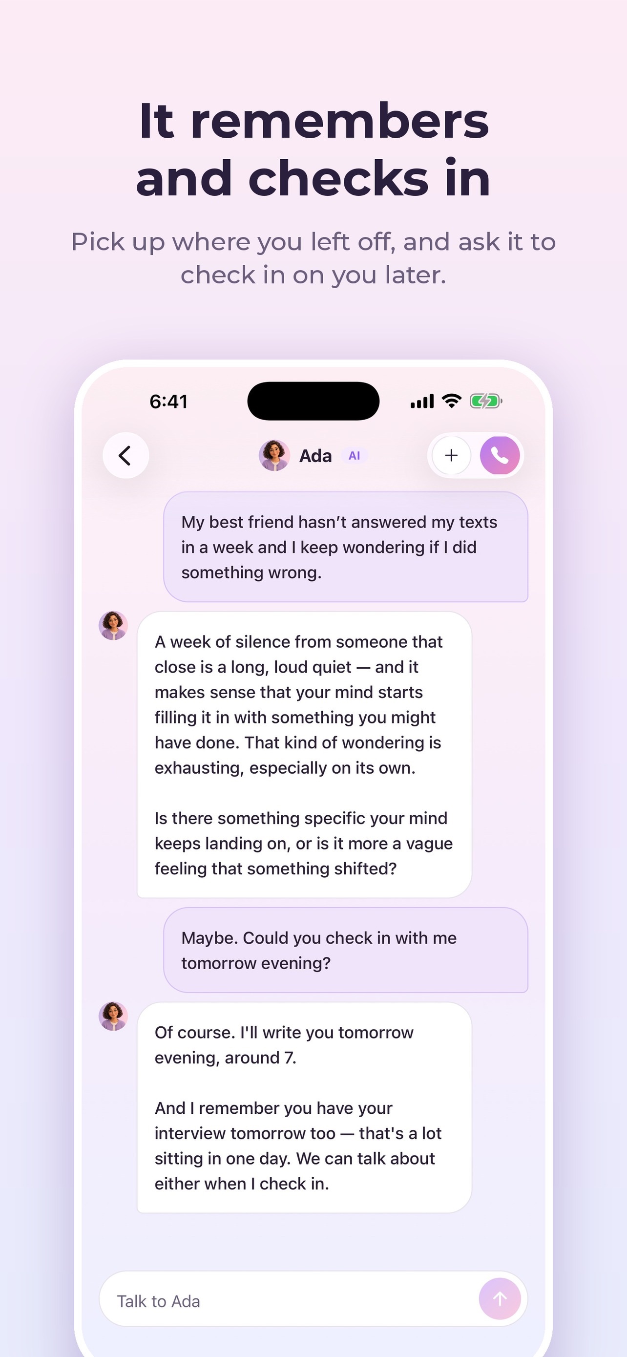 Screenshot 2 of Confidante: AI Companion