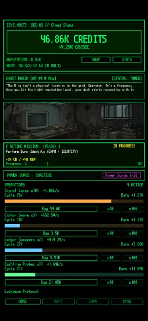 Ghost Terminal: Idle Tycoon screenshot 1