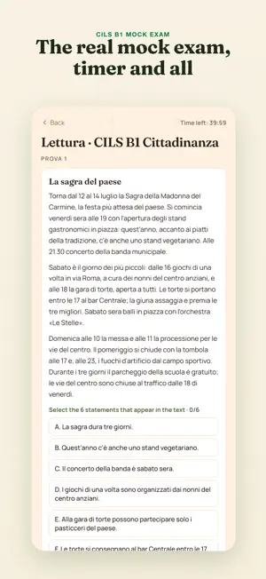 Supera: CILS B1 Cittadinanza screenshot 3