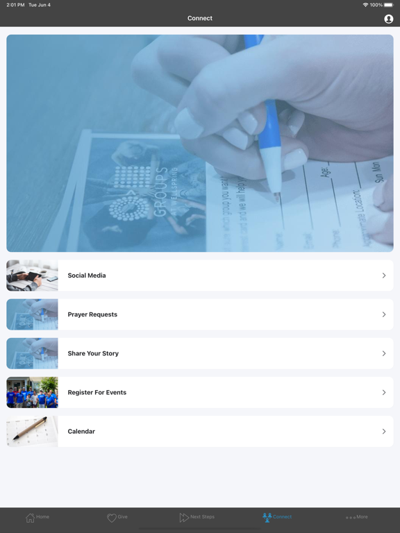 Wellspring Church Myrtle Beach iPad screenshot 4 - Lifestyle app
