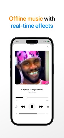 MusicFX Audio Player iPhone screenshot