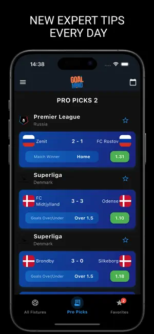 Goal Mind Soccer Predictions screenshot 2