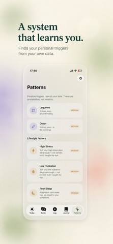 Korte: AI Gut & Food Coach iPhone screenshot