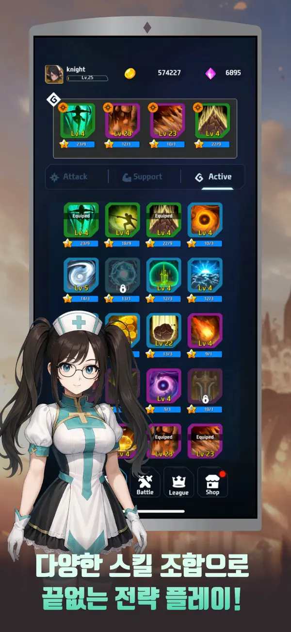 Arcane Knight : Idle RPG iOS Mod IPA screenshot 4 - iOS game interface