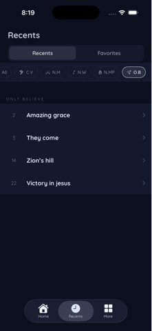 Recueil de Chants screenshot