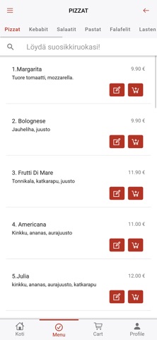 Kalar Ravintola screenshot