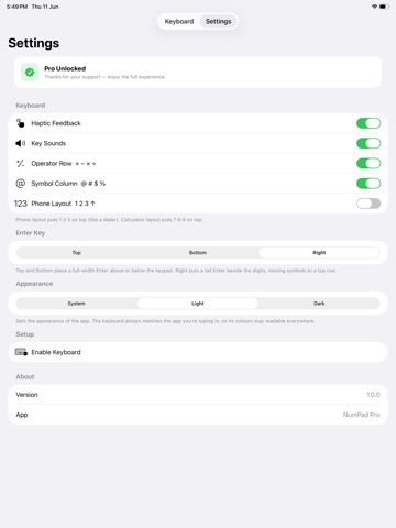 NumPad Pro: Number Keyboard iPad screenshot