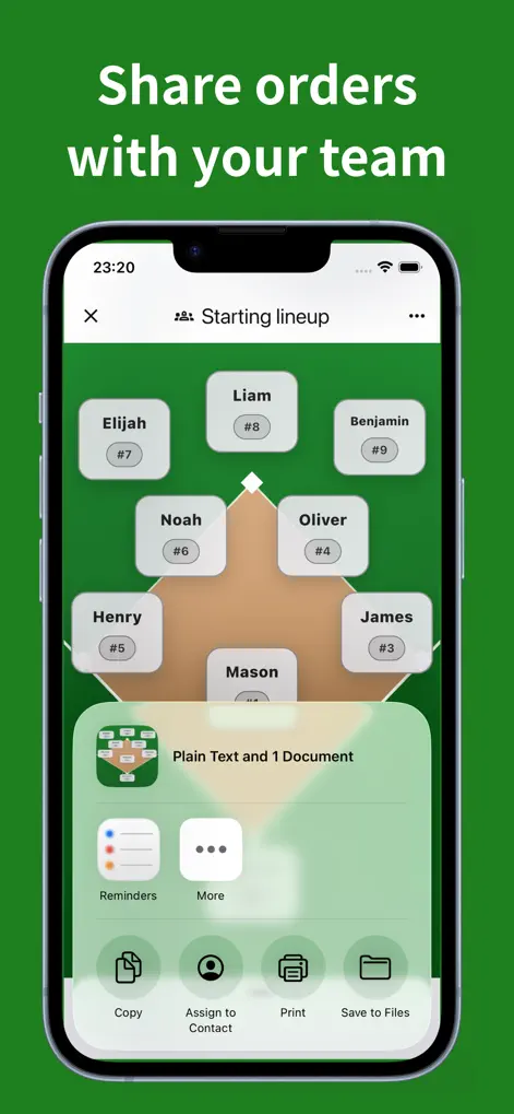 Baseball Lineup Maker - Sports App | MWM