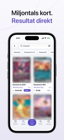 TCG Kortskanner & Samlarkort iPhone screenshot 5