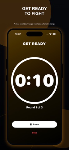 Fight Clock. Boxing Timer iPhone screenshot