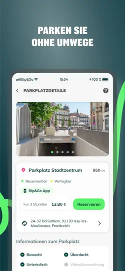 Screenshot von Bip&Go auf dem iPhone 4