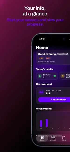 Strength. - Workout Tracker screenshot 1