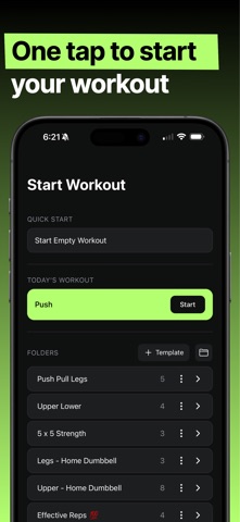 Reps Workout Log & Planner screenshot