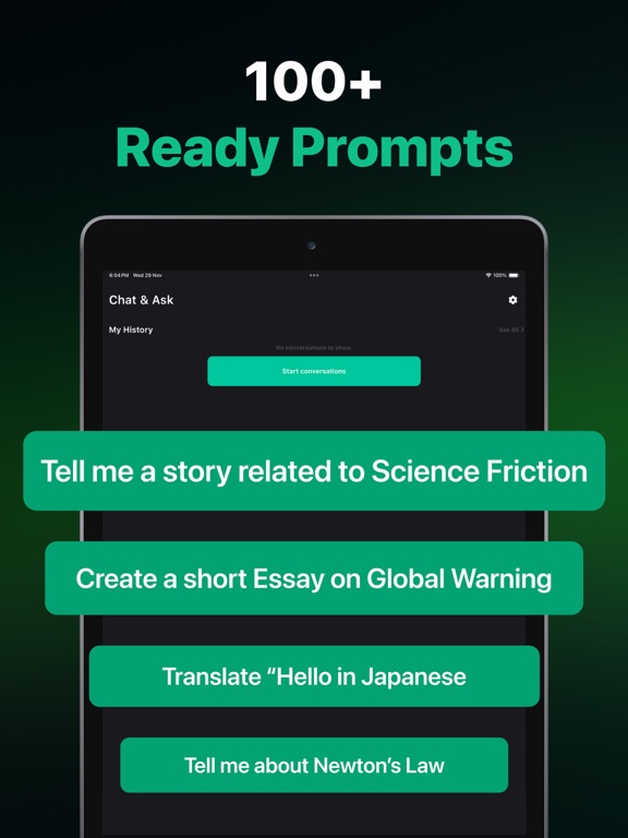 AI Chat: Ask Chat AI Assistant iPad screenshot 4 - Utilities app