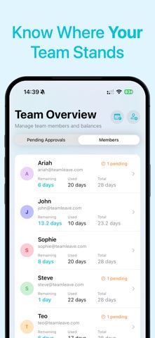 TeamLeave: PTO & Leave Tracker screenshot