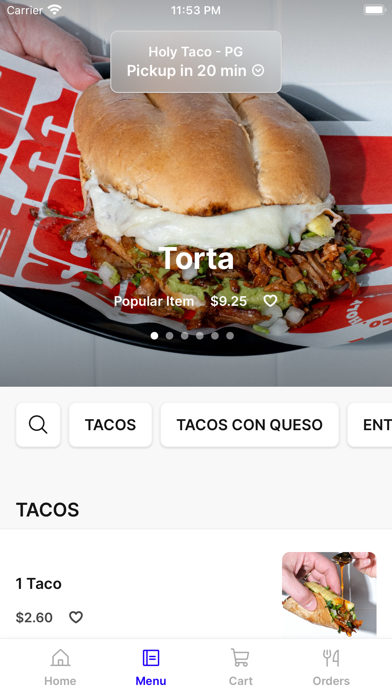 Holy Taco To Go iPhone screenshot 2 - Food & Drink app