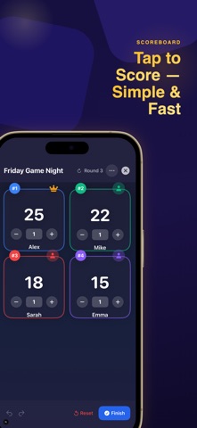 Score Counter - Game Tracker iPhone screenshot