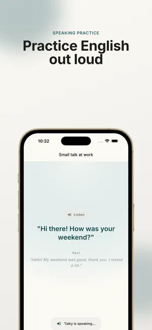 Talky - Speak English with AI screenshot 1